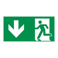 Emergency exit go downwards (ASR A1.3)